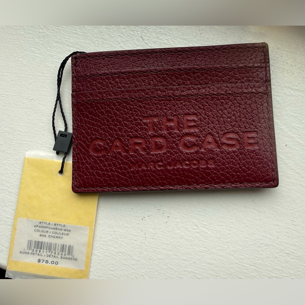 Marc Jacobs Cherry "The Card
Case" Card Holder